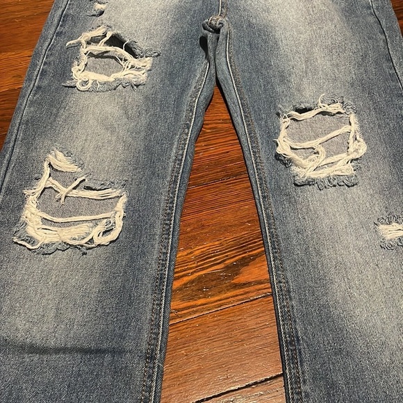 Habitual Girl’s High Waisted Jeans with Rips Size 14 - Picture 3 of 8